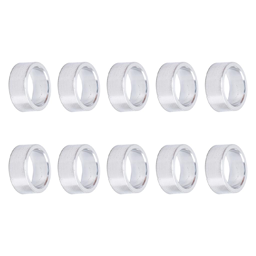 10Pcs Aluminum Alloy Spacer Round Unthreaded Standoff Support Fittings Outer Diameter 10mm