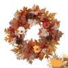 Thanksgiving Wreath  Fall Wreaths Pumpkin Berries Wreath Autumn Scene Decor Thanksgiving Harvest Festival Wreaths for Home