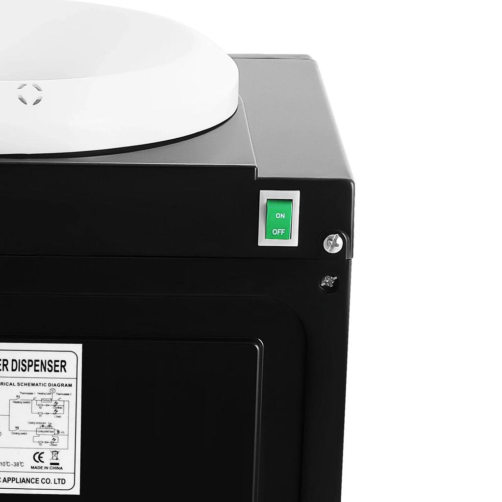 5-liters Vattenautomat, Toppmatad Varmt och Kallt Vattenautomat för 5-litersflaska, Praktisk Fristående för Hem, Kontor