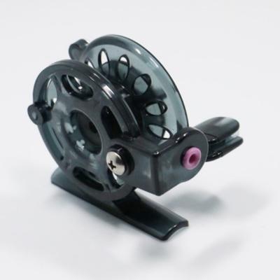 Mini Carrete de Pesca Carrete Portátil Invierno Negro