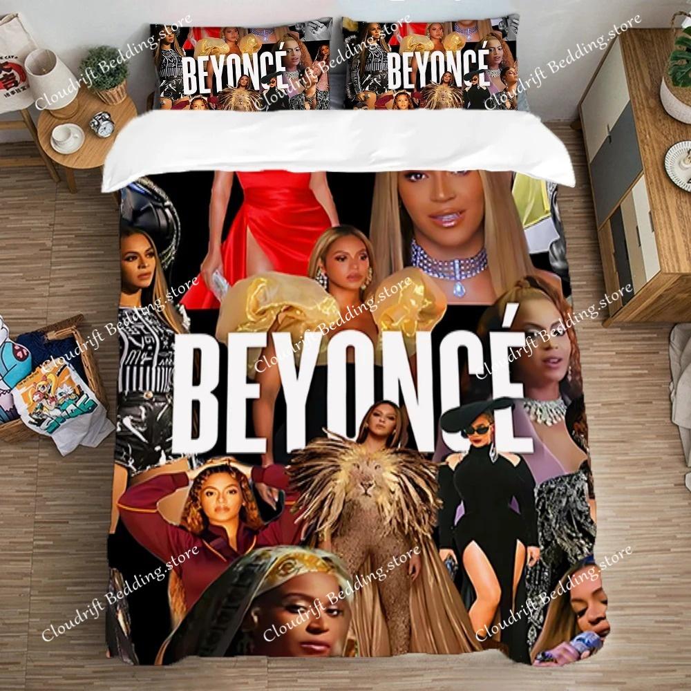 Queen Bed Comforter Sets Single Double Large Size Duvet Cover Set Bedding Decorations B-Beyonces Pillowcase Fashion Art Linen
