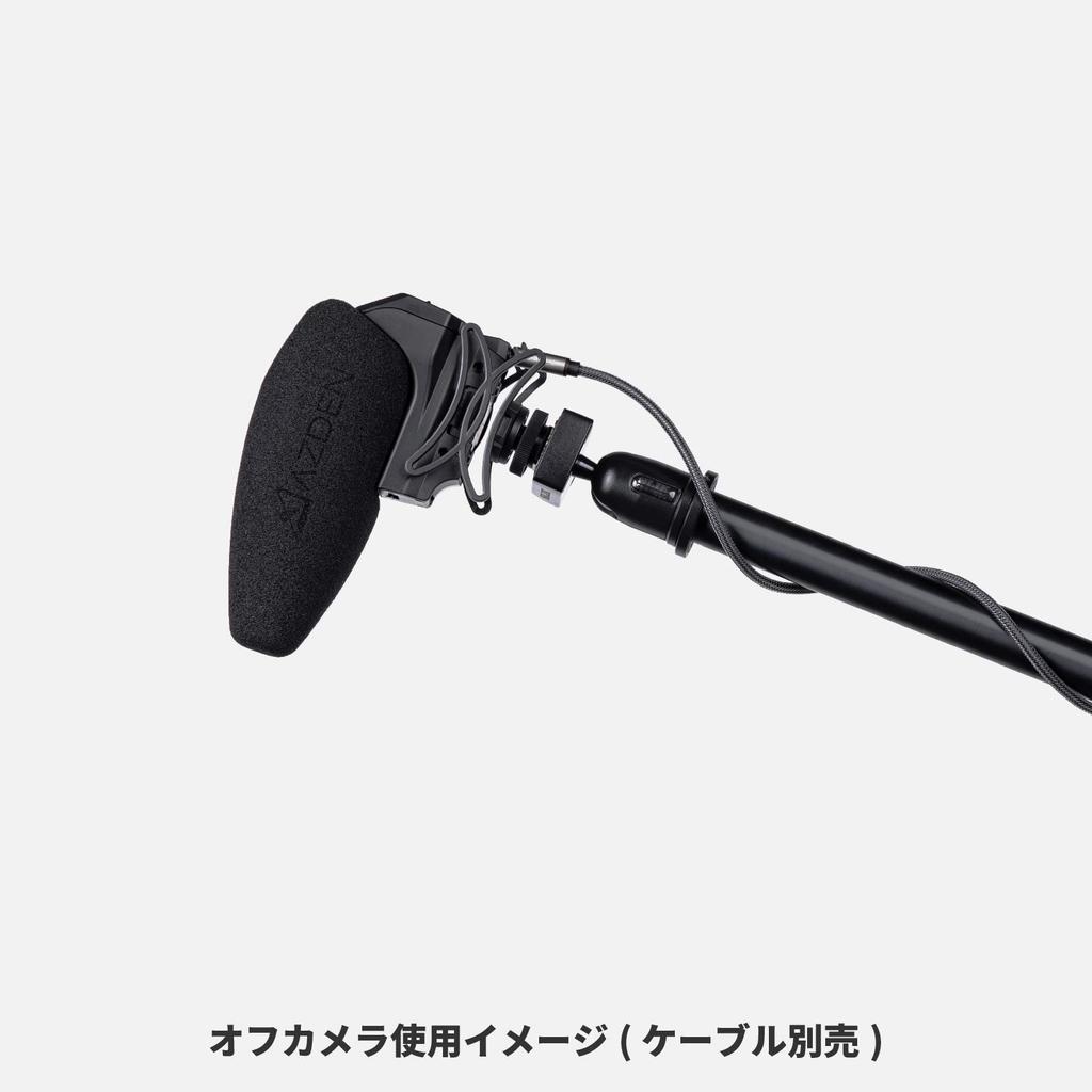 AZDEN K External Camera Unidirectional and Requires Two AA Shock and Windscreen SMX-30II Microphone, Stereo/Mono Switchable, Superdirectional,
