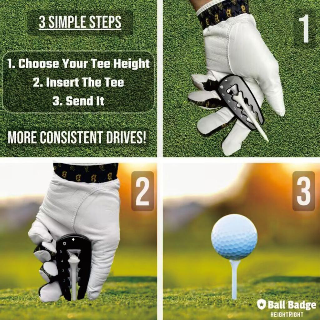 2 Pièces Tiges de Golf Réglables Outil de Hauteur Tiges de Précision Régleur de Hauteur Dispositif de Mesure de Hauteur pour un Swing Constant