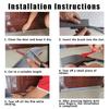 2Pcs Door Sweep for Bottom of Door Integrated Door Sweep Brush Design