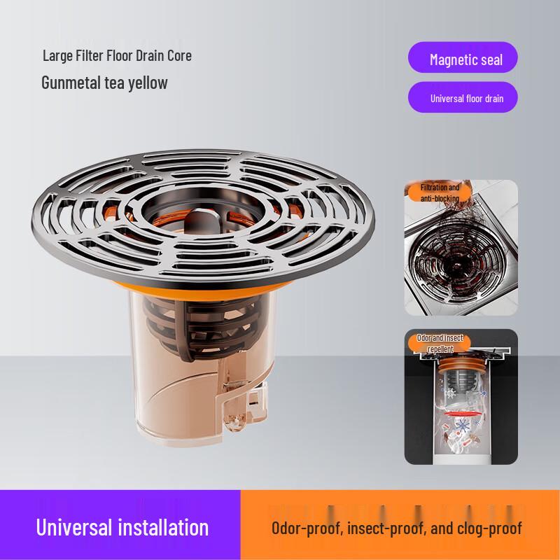 Anti-Odor Floor Drain Stopper with Filter Large Filter
