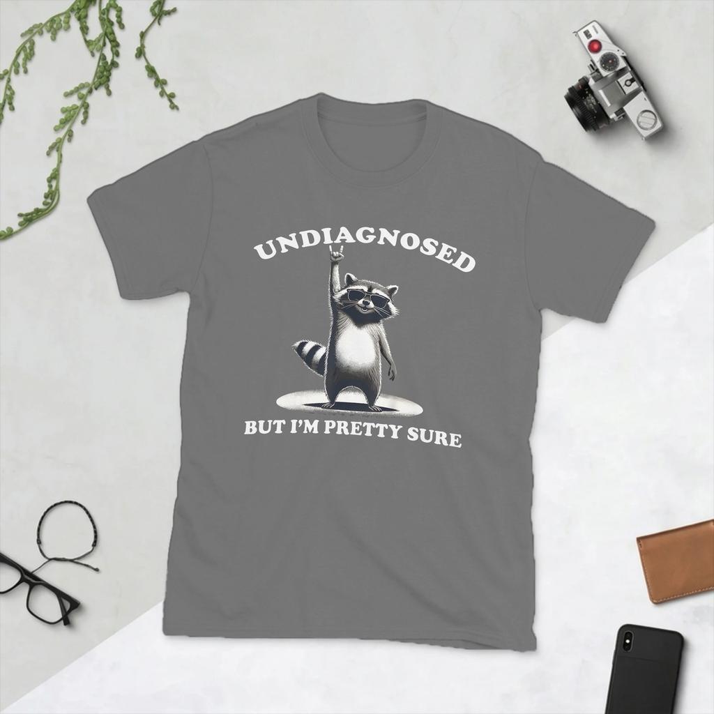 Undiagnostiziert, aber ich bin mir ziemlich sicher Vintage Unisex T-Shirt Vintage Tees Kurzarm O-Ausschnitt T-Shirt Reine Baumwolle 4XL 5XL 6XL Kleidung