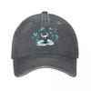 Vintage Hollow Knight Baseballkappe Unisex Stil Used-Look Baumwolle Snapback Hut Geisterspiel Outdoor Golf Verstellbare Passform Hüte Kappe