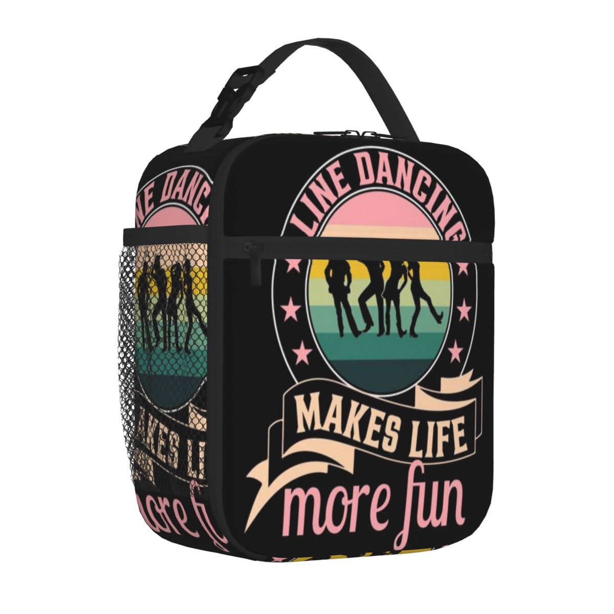 Bestselling Line Dancing Makes Life More Fun For Dance Lovers Insulated Inner Lunch Box Bag Desk Dining Cooler Lunch Bag One Size