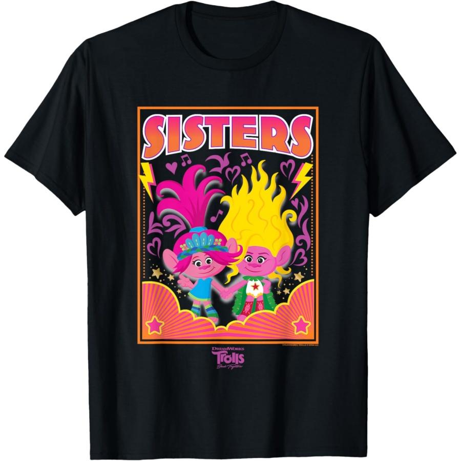 DreamWorks Trolls Band Together Poppy and Viva Sisters T-Shirt(1)