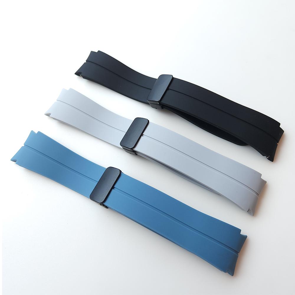 Magnetische D-gesp Siliconen Band Voor Samsung Galaxy Watch 6 5 4 Serie Sportband Voor Galaxy Watch 45 44 40/Classic 47 46 43 42