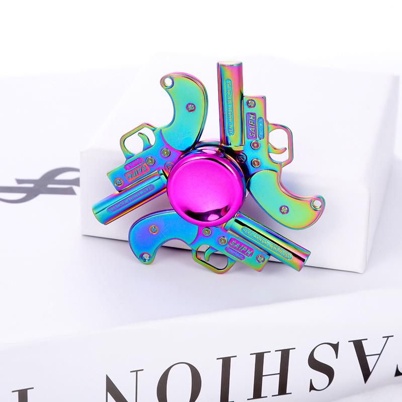 Metallischer Fidget Spinner mit landschaftlichem Motiv: Beliebtes Promi-Straßenmarkt-Dekompressionsspielzeug