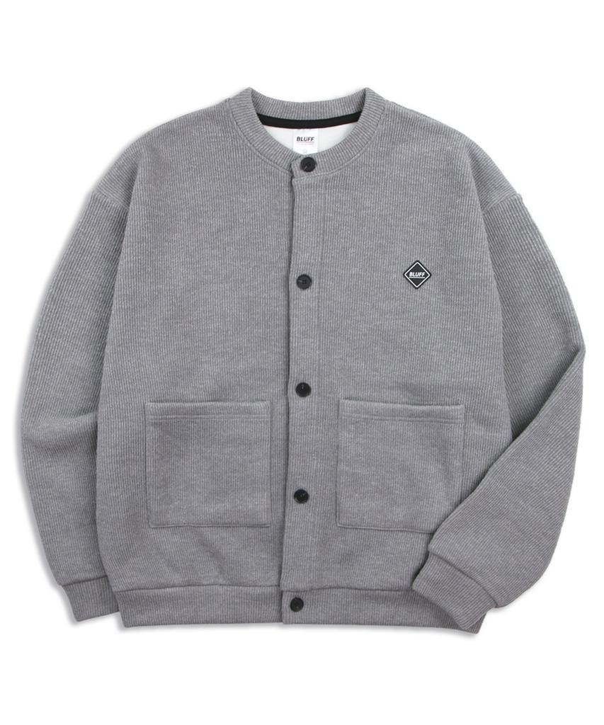 Bluff Knit Fleece Cardigan [M/Grey]
