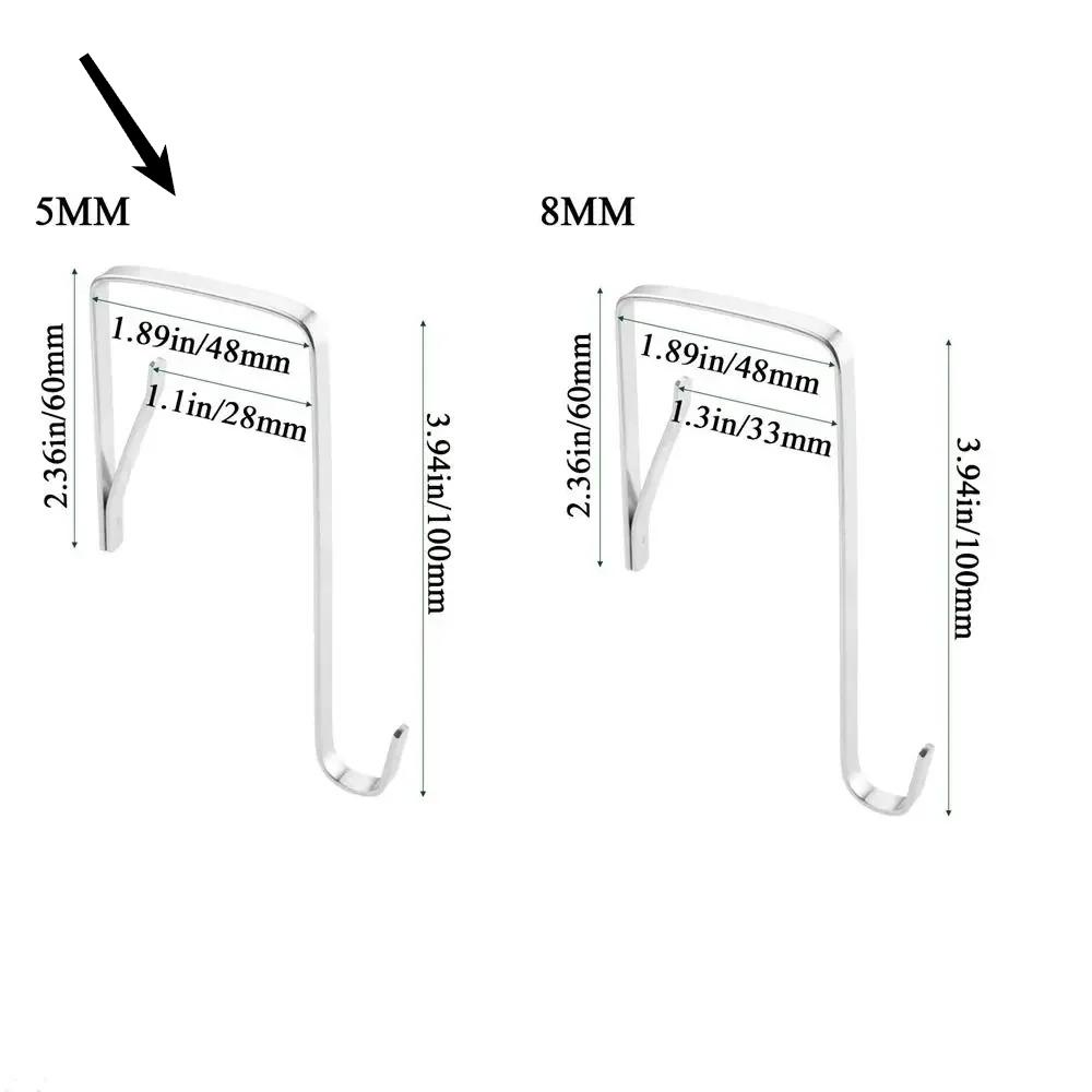 Door Hangers Hooks with Metal Organizer Hooks For Living Room Bathroom Bedroom Kitchen Hanging Clothes Towels Hats Coats Etc