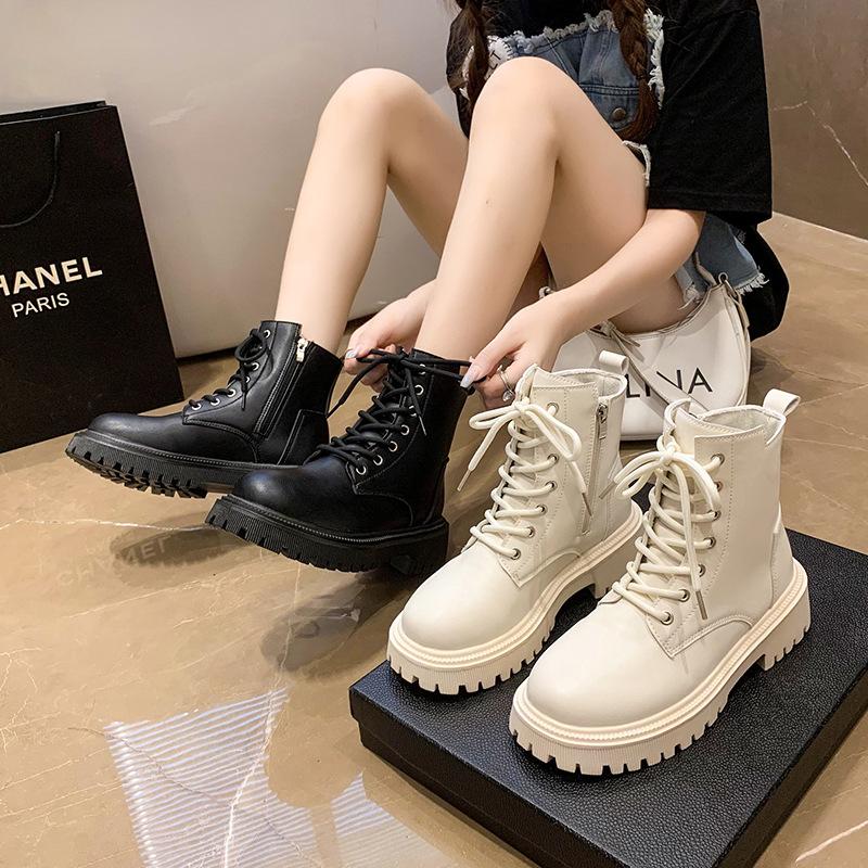 British style women's lace-up lightweight outdoor hiking mountaineering non-slip sports casual non-fatigue foot Martin boots
