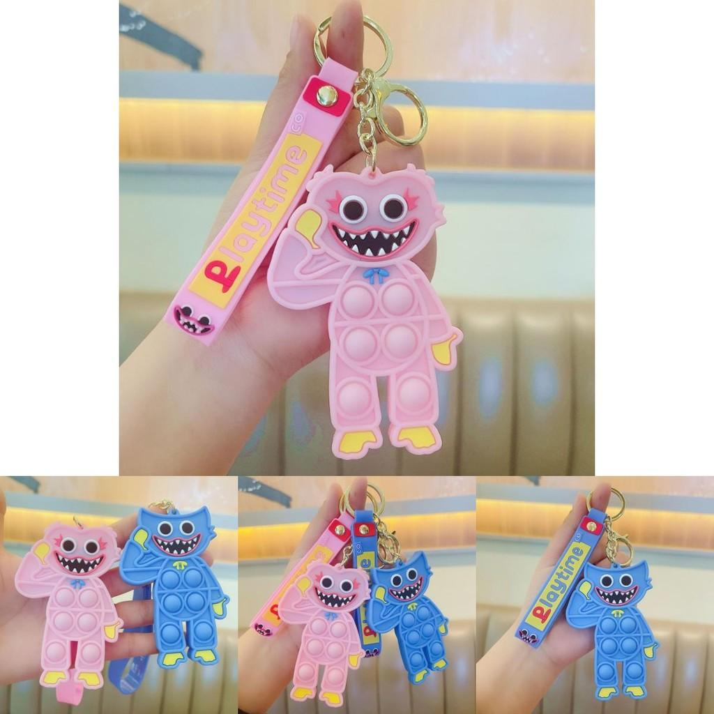 Led Poppy Playtime Huggy Wuggy Toy Keychain Fun And Safe Stress Relief Pendant With Light