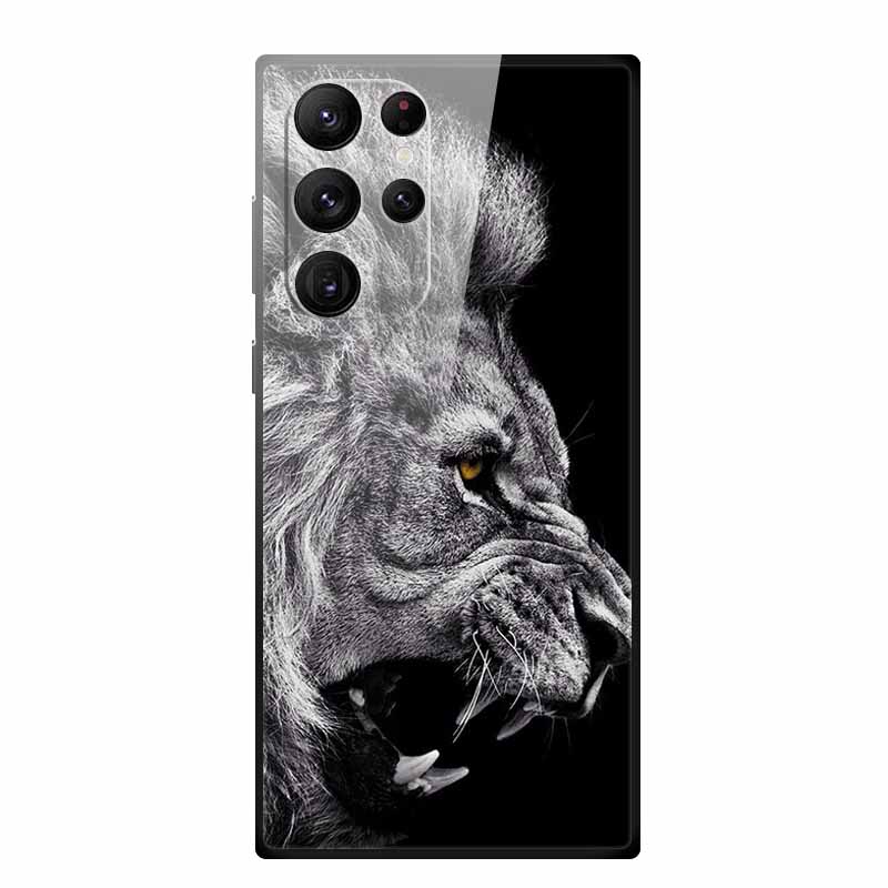 Gehärtetes Glas Case Für Samsung Galaxy S25 Ultra Case S 25 Ultra Hartes Rückseiten Cover Weicher Stoßfänger Für Samsung S23 S22 S24 Ultra Case