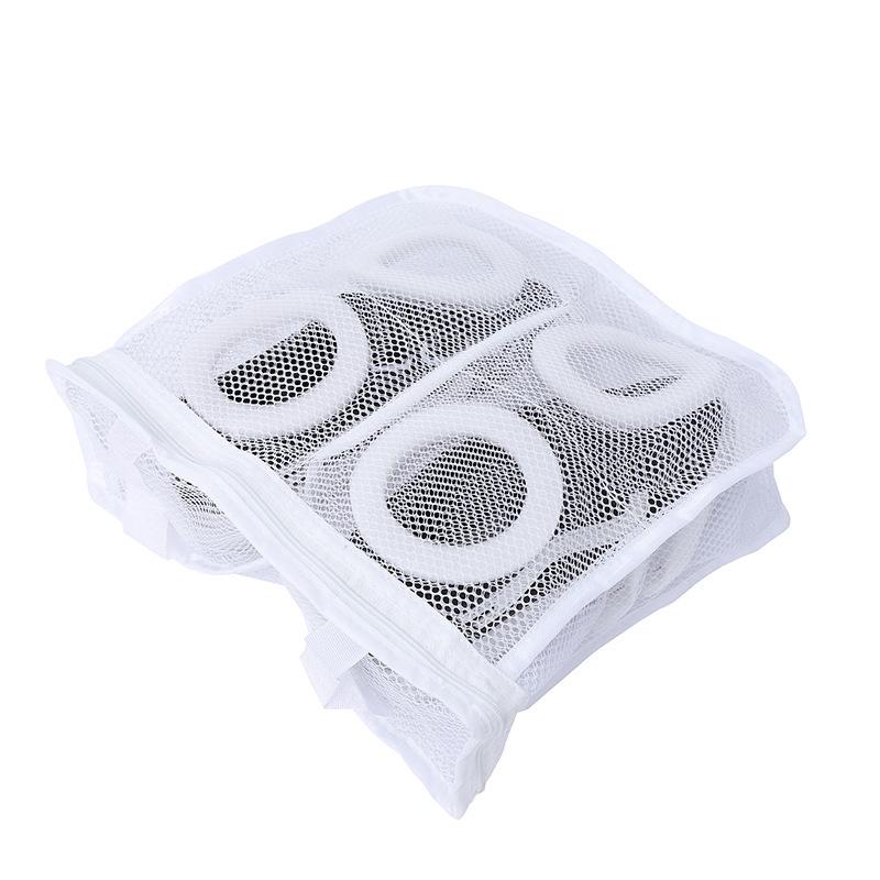 

2 шт. утолщенный мешок для мытья обуви, ленивые противодеформационные бахилы, сетчатый мешок для машинной стирки обуви, сетчатый мешок для подвешивания и сушки 30*36*12cm