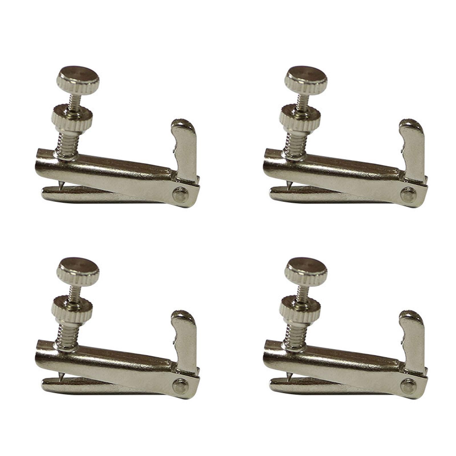 

4Pcs Violin Fine Tuners Violin Replacement Parts Violin Finger Guides Fine Tuners for Violin Full Size Violin Tuner Set белый