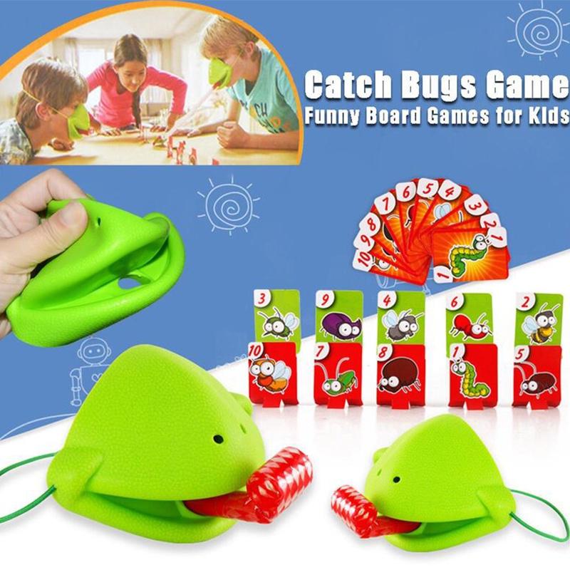 Tic Tac Tongue Game Family Fun Chameleon Duel With High Quality Masks And Retractable Tongues