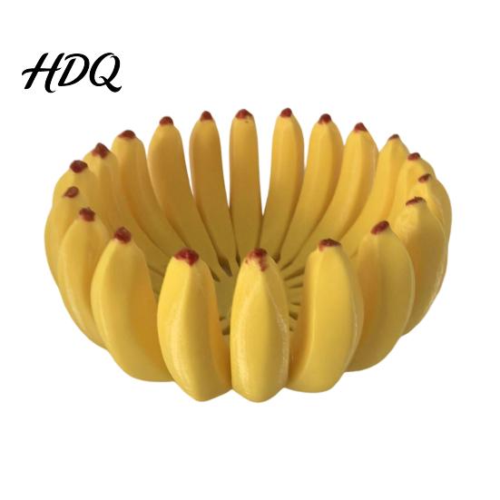 Ciotola Frutta Spaziosa Stampa 3D Ciotola Banana Vassoio Porta Frutta Grande Capacità Decorativo