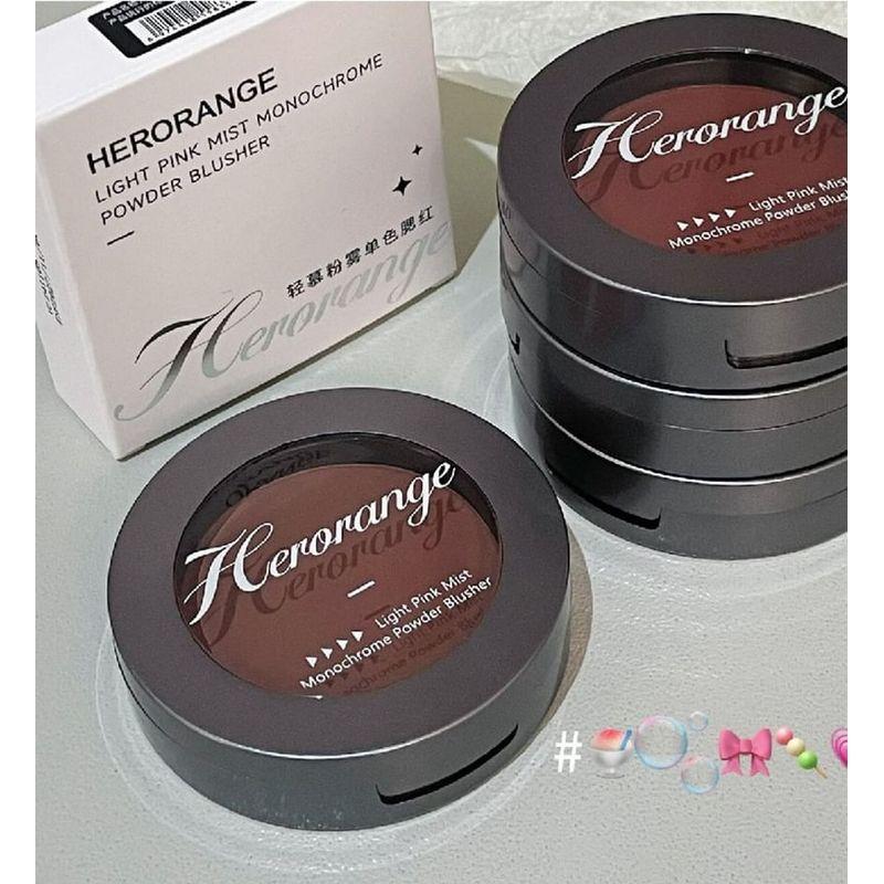 HERORANGE - Light Pink Mist Monchrome Powder Cheek Blusher - 1-3