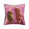 Pillow Cover Tung Tung Tung Sahur Meme  Fashion Pillow Case For Living Room Bed Chair Pillowcases