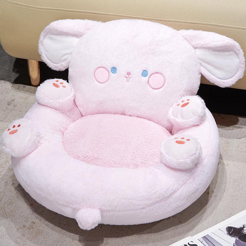 

Cute Seat Cushion with Backrest,Kawaii Floor Cushion Lazy Sofa Comfortable and Soft Home Decor for Office Bedroom рожевий
