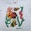 Vintage 90s FISH CARTOON CURACO T-Shirt M/L Venezuela Tropical Nature