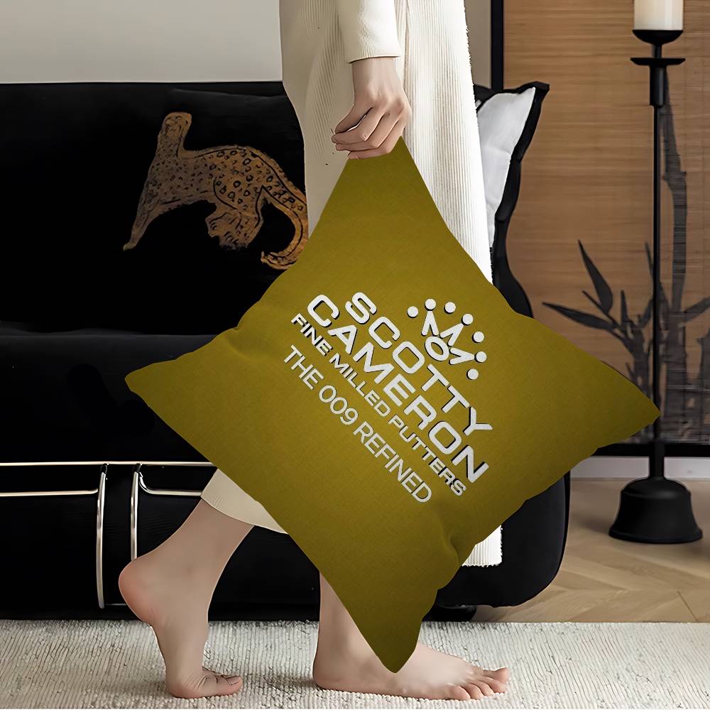 Golf S-ScoTTY C-CameRONS Pillow Cover for Bedroom Room and Living Room Sofa Decorative Cushion Cover