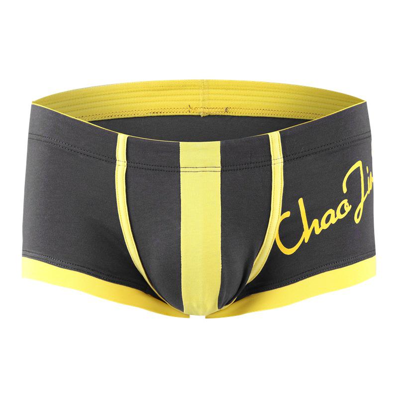 Topsun Men's Low Waist Breathable Cotton Boxer Briefs - Youth Fashion Printed Trunks