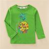 Spring and Autumn Round Neck 3D Fruit Pineapple Printed Top Fashionable Casual Long Sleeved Children's Boy and Girl Kids Unisex T-shirts