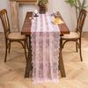 Boho Lace Table Runner Lace Fabric Wedding Table Decor Durable Table Cover  Coffee Table Tv Stand