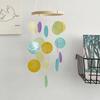 1pc Fresh And Simple Seashell Wind Chime Decoration Minimalist Pastoral Style Living Room Study Balcony Decoration Pendant, Outdoor Rainbow Wind