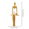 Low-Maintenance Modern Art Human Figurine Sturdy Sculpture Compact