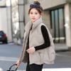 Fashion casual versatile short down cotton vest women's autumn and winter new Korean version jacket thickened cotton vest