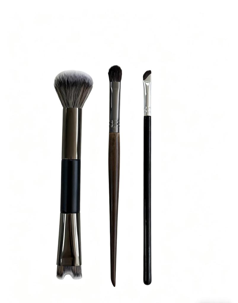 Double-Ended U-Shaped Nose Shadow & Highlighter Brush – Portable Makeup Tool for Foundation & Concealer