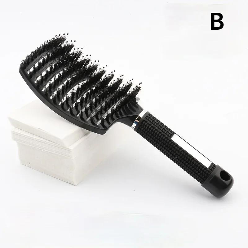 Ontklitter Haarborstel Hoofdhuid Massage Kam Borstel Nylon Vrouwen Magische Krullend Haar Borstel Salon Kappers Styling Gereedschap Groothandel