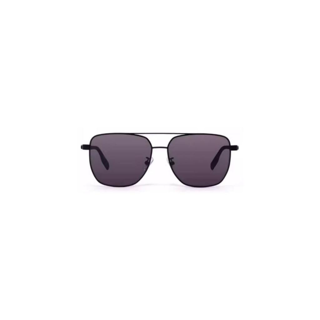 Montblanc Logo Metal Square Sunglasses Men sunglasses Black MB0184