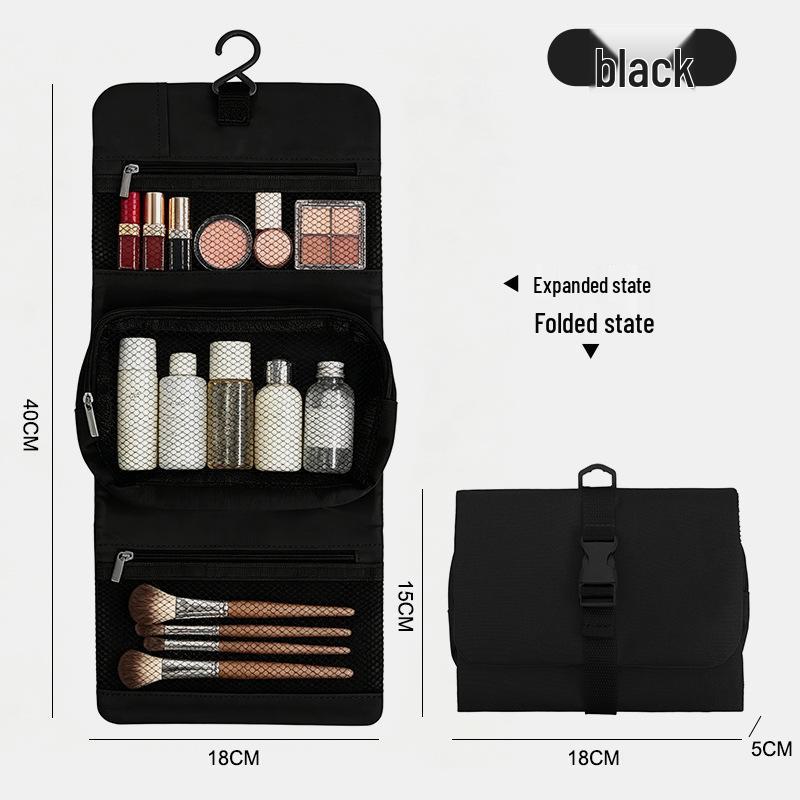 Korean Waterproof Toiletry Bag - Large Capacity, Portable, Hanging, Unisex Travel Cosmetic Organizer.