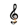 European Music Note Candle Holder Wall Candle Dinner Wrought Iron Candle Holder Home Living Room Decoration Wall Hanging