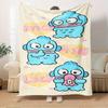 1pc Cute Ugly Fish Flannel Blanket Great for Home Decor, Suitable for All Ages, Seasons and Occasions - Soft, Cozy, Machine Washable, Multi-