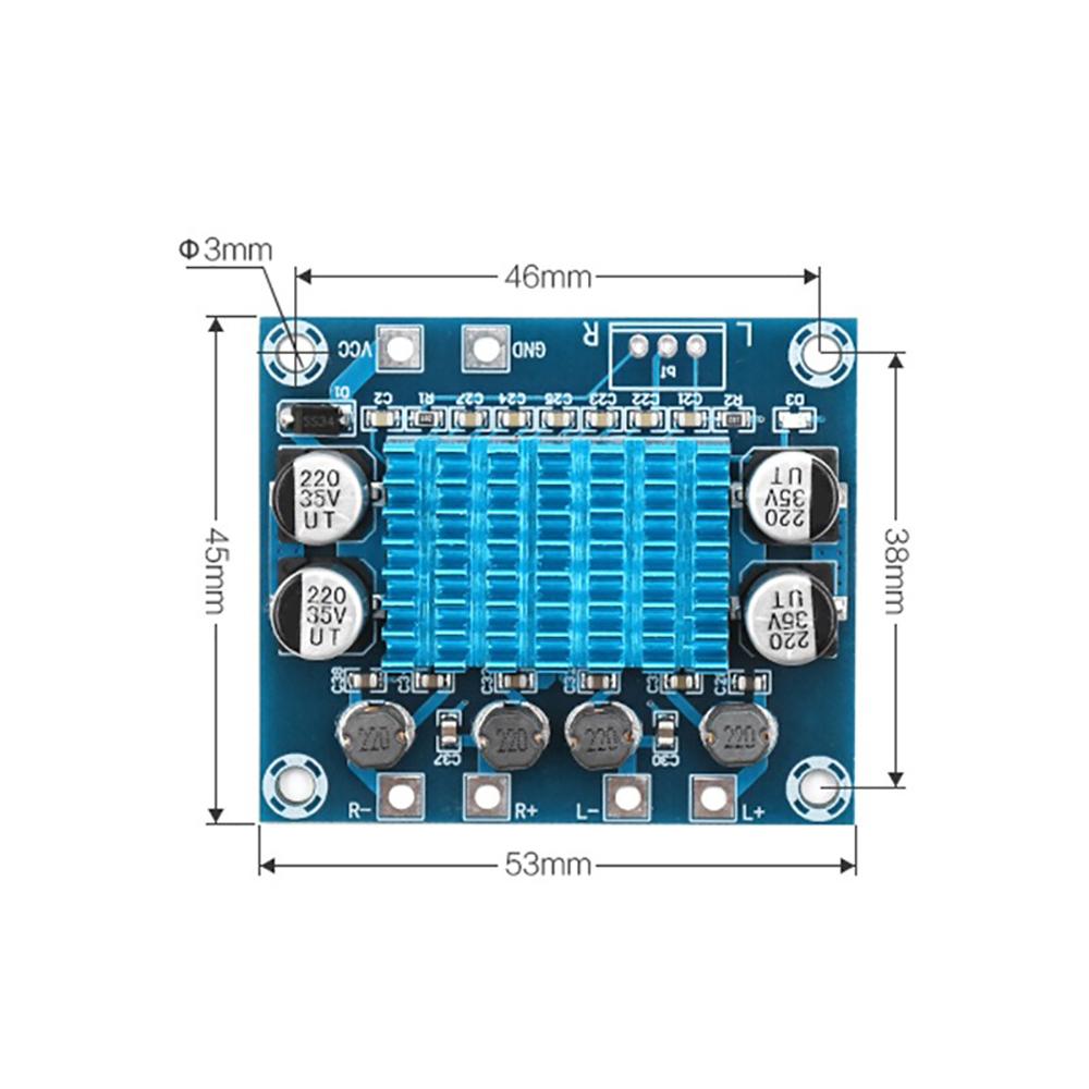 2.0 Channel Digital Stereo Audio Power Amplifier Board DC 8-26V 3A TPA3110 XH-A232 30W+30W For Mobile Cell Phone Android Iphone