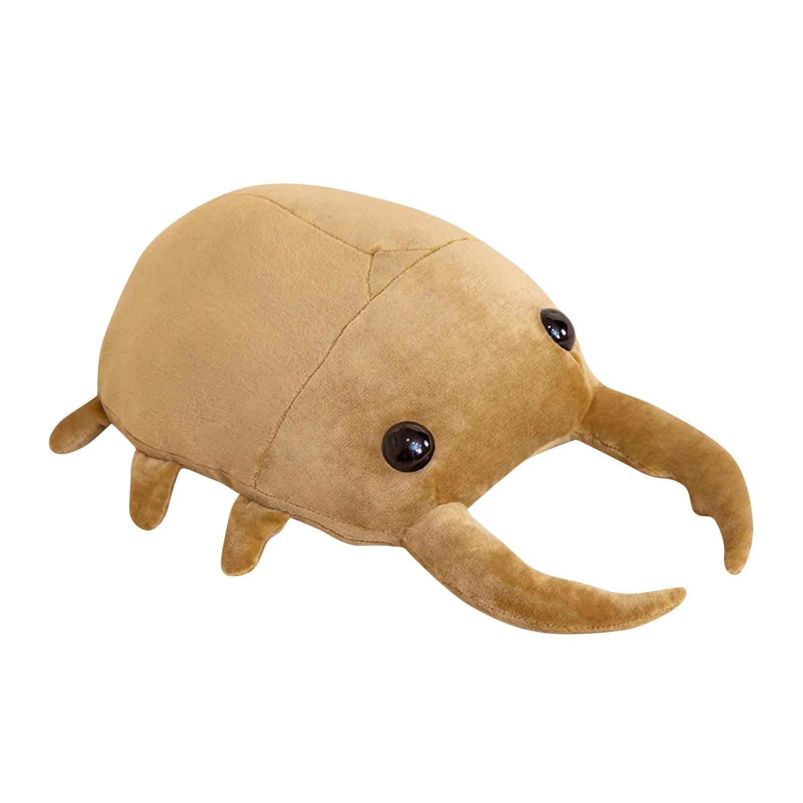 

Плюшевая игрушка-подушка серии «Насекомые», плюшевая игрушка «Жук», лучший игрушечный подарок для общения и комфорта One Size