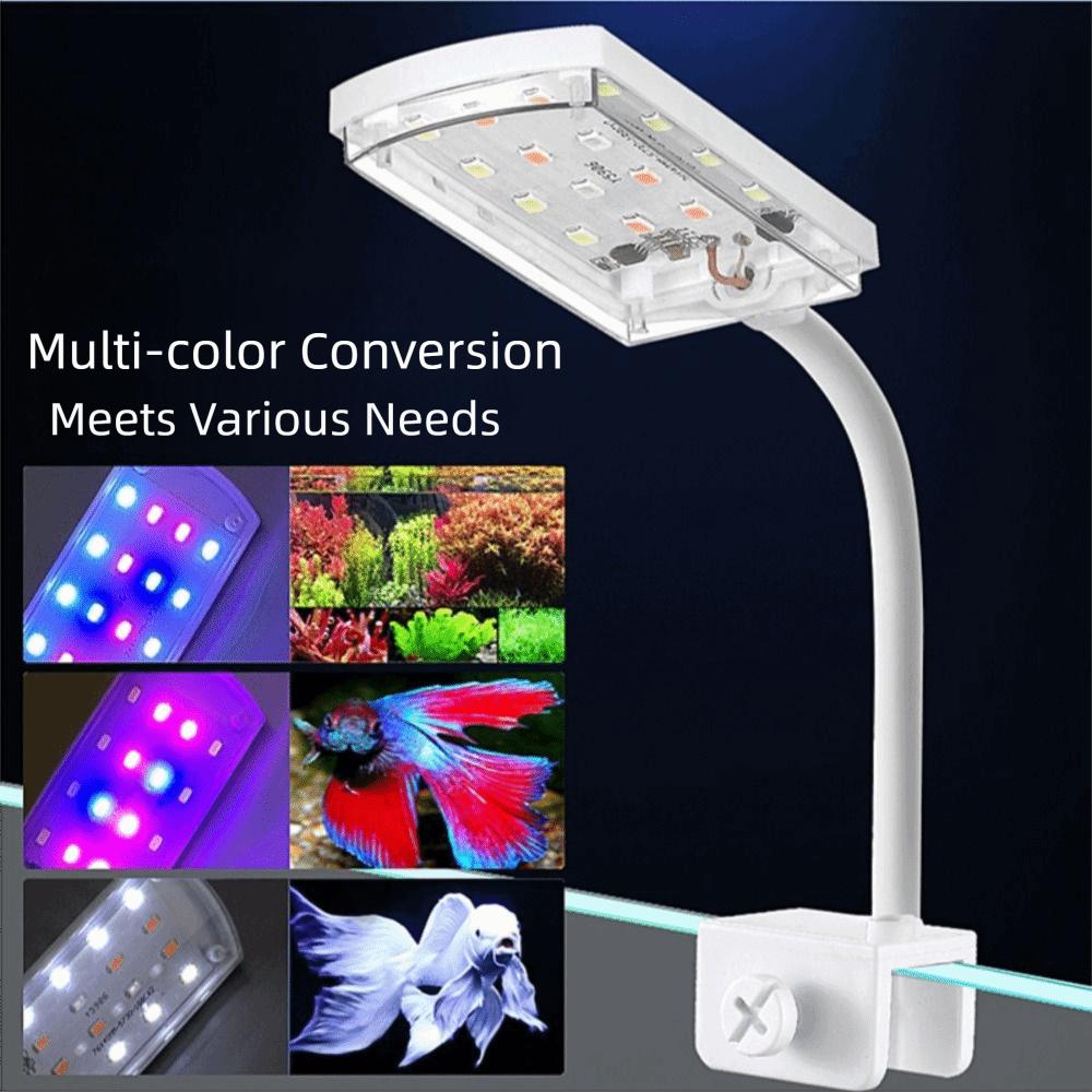 6W/12W Fish Tank Clip-on Light colored light double-headed Aquarium Supplies Clamp lamp highlight LED Fish Tank Lamp