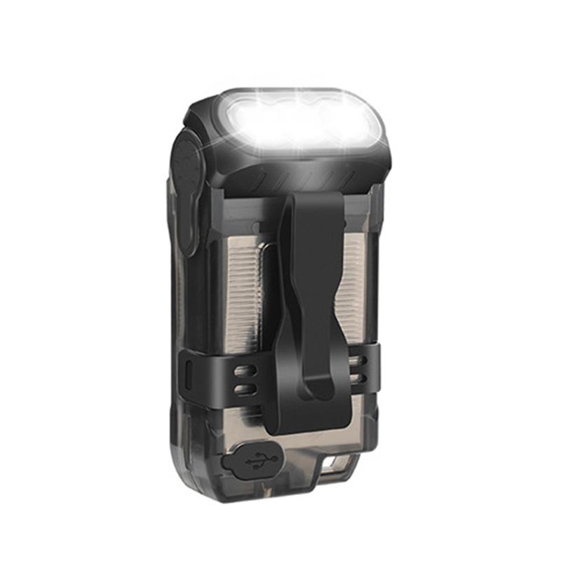 A34R V15 LED Small Powerful Flashlight,10 Modes Mini Pocket Keychain Flashlight Rechargeable Portable Flashlight
