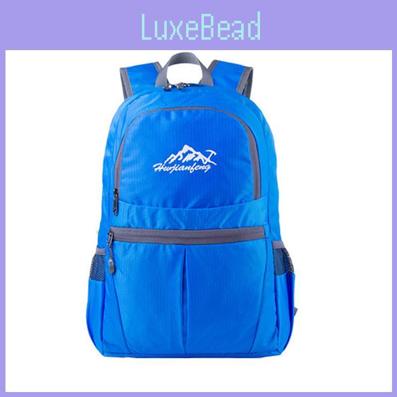 Lightweight Folding Backpack Wear Resistant Splash Proof Printed Travel Bag