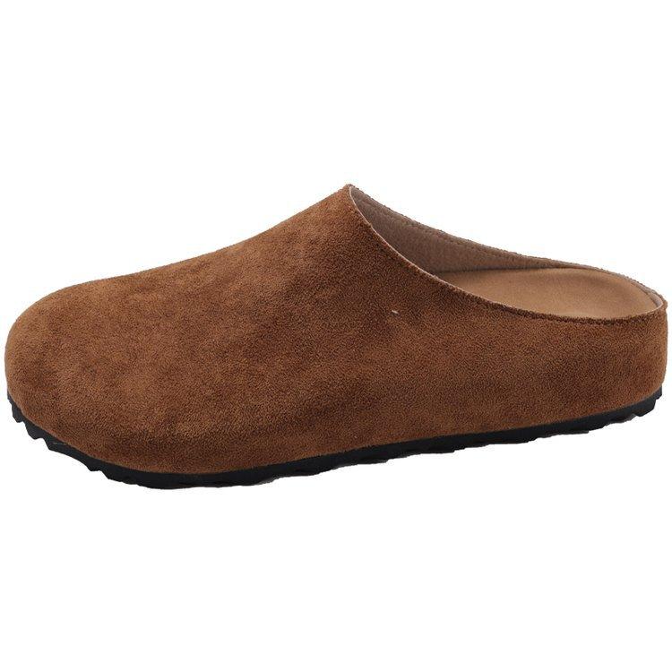 Lazy Shoes French Retro Outer Wear Boken Shoes Slippers One Pedal Versatile Casual Half Drag Early Spring New Bag Head Drag