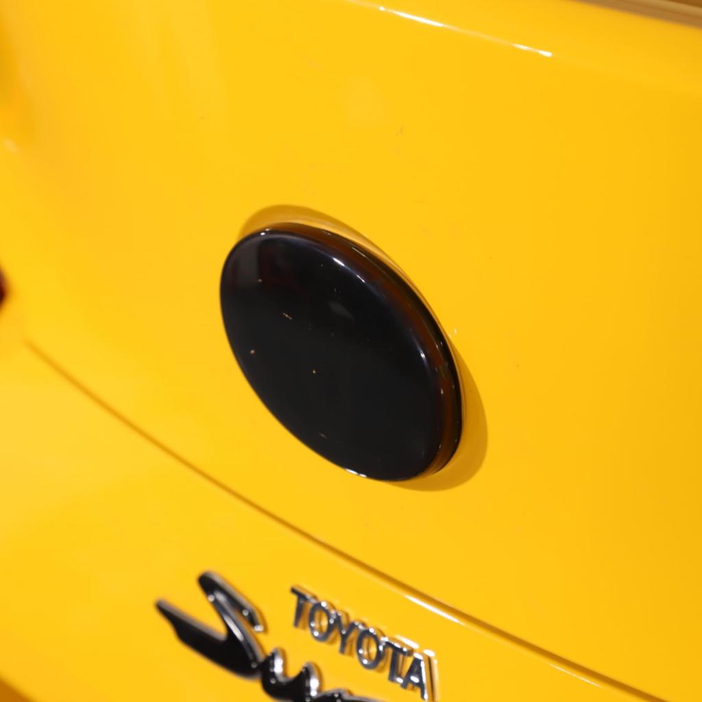 Set of Smoke ABS Emblem Covers for Toyota Supra Front and Rear Decorative Emblem Logo Protection Front and Rear Logo Logo Ring Exterior Car