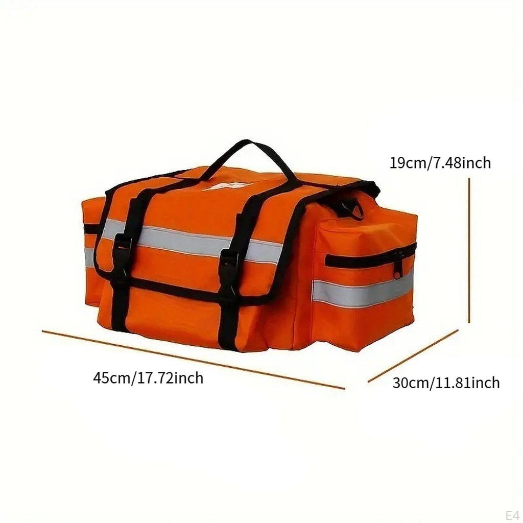 Empty First Aid Bag for Accessories, Versatile with Removable Divider, Nursing Home, Gym,