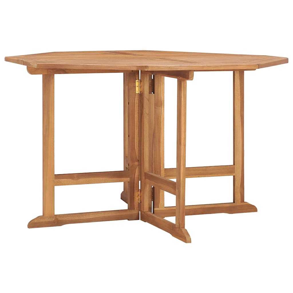 Vidaxl 5-Cz. Folding Garden Furniture Set, Solid Teak Wood